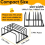 2pcs Heavy-Duty 5-Slot Cutting Board Organizer Rack 6