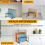 2pcs Heavy-Duty 5-Slot Cutting Board Organizer Rack 9