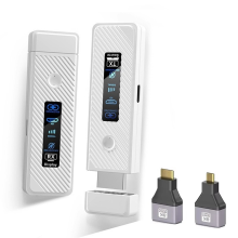 Wireless -Compatible Transmitter and Receiver LED Display White