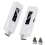 Wireless -Compatible Transmitter and Receiver LED Display White 4