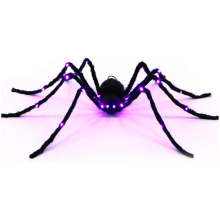 Halloween Light Up Spider Decorations Hairy Decoration 2.9ft