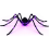 Halloween Light Up Spider Decorations Hairy Decoration 2.9ft 2