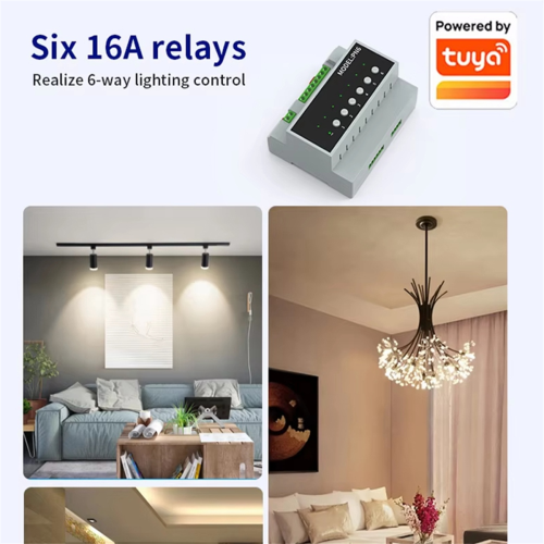 6CH Tuya Smart WIFI 16A Relais Schakelmodule Power Afstandsbediening 2