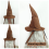 Fashion Witch Wizard Hat Sorting Leather Halloween Party Props 6