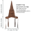 Fashion Witch Wizard Hat Sorting Leather Halloween Party Props 7