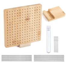 7 inch bamboe houten garen breiplank DIY haakvormapparaat