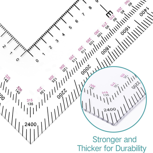 5 Inch Map Protractor Utm/Mgrs Coordinate Scale Perfectly Cut 2