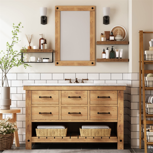 Bathroom Floating Shelves Wall-Shelf over Toilet Storage 2