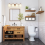 Bathroom Floating Shelves Wall-Shelf over Toilet Storage 6
