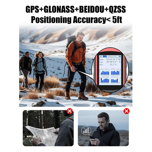 A6 Handheld GPS voor wandelen, multi-GNSS-ondersteuning, robuuste navigator 2