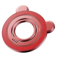 Magnetische telefoonhouder, draagbare vingerringstandaard, rood