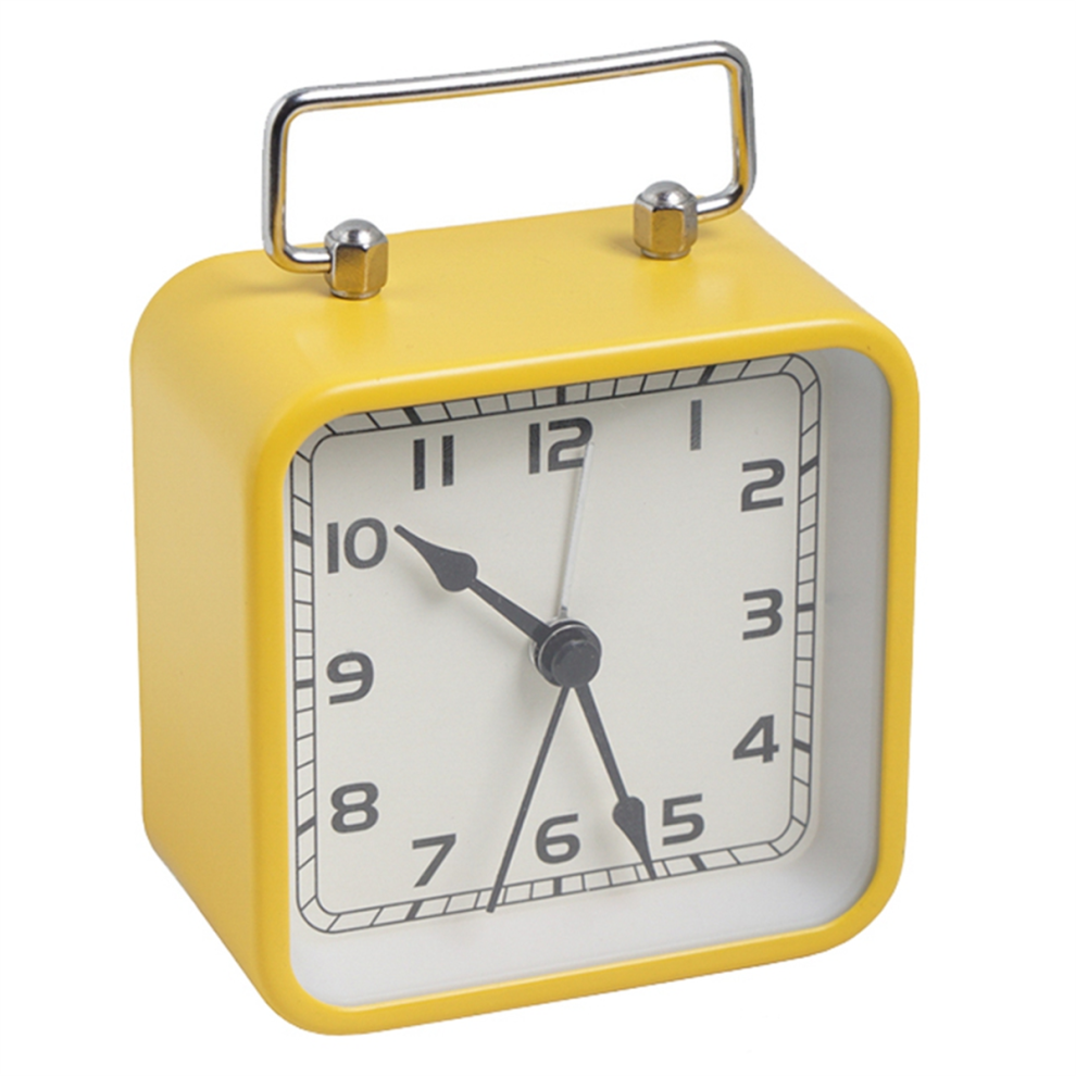 Silent Clock Students Sleep Luminous Quartz Watch Yellow Tlily