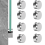 Frameless Mirror Mounting Hardware Kit Dual-Screw Fixing Glass 3