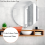 Frameless Mirror Mounting Hardware Kit Dual-Screw Fixing Glass 5