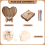 Wedding Guestbook Heart-Shaped Bracket Pastoral Storage Box 10