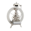 Small Table Clock Metal Vintage Clocks Silver 5