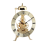 Small Table Clock Metal Vintage Clocks Gold 2