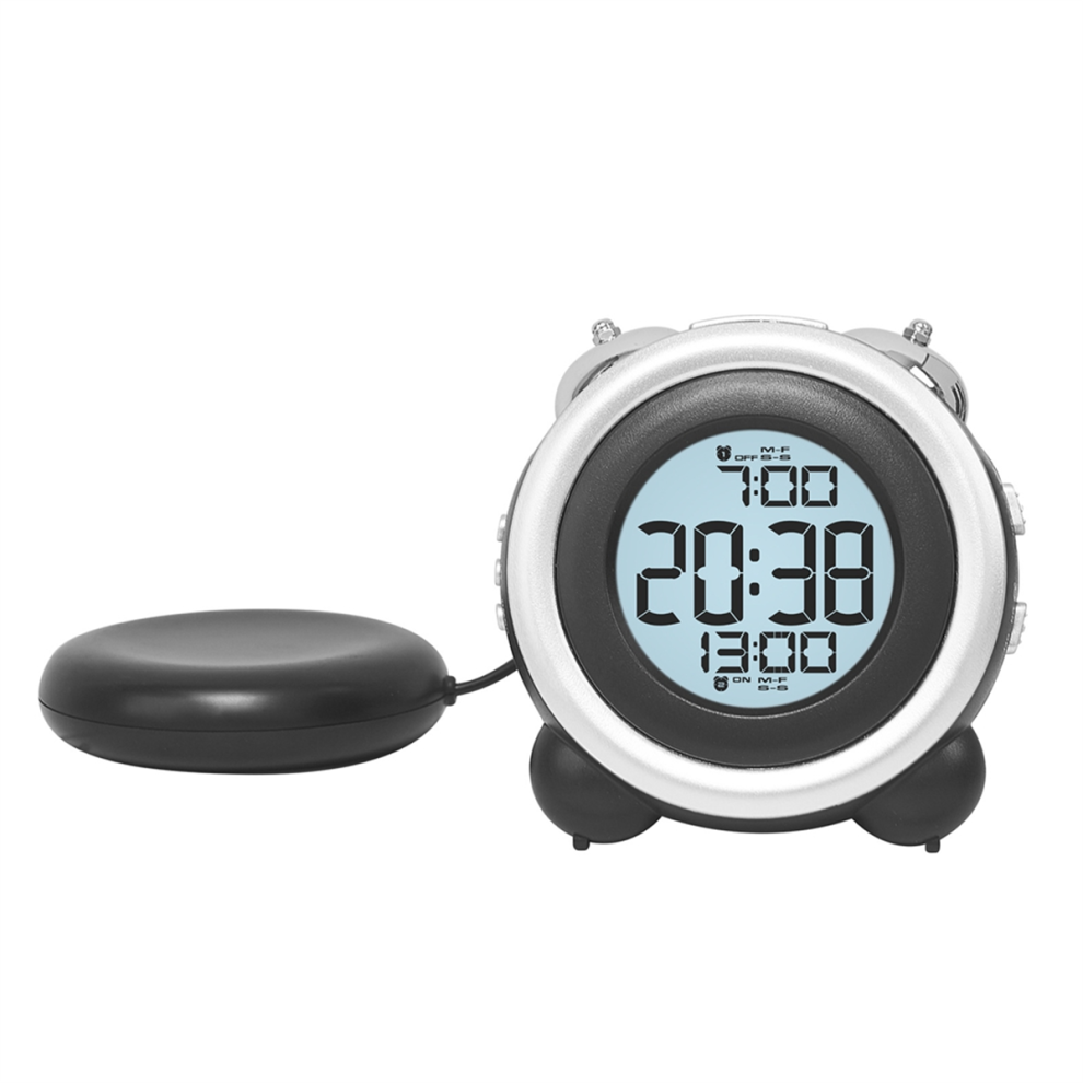 Super Loud Vibration Alarm Clock With Vibrator Black Tlily