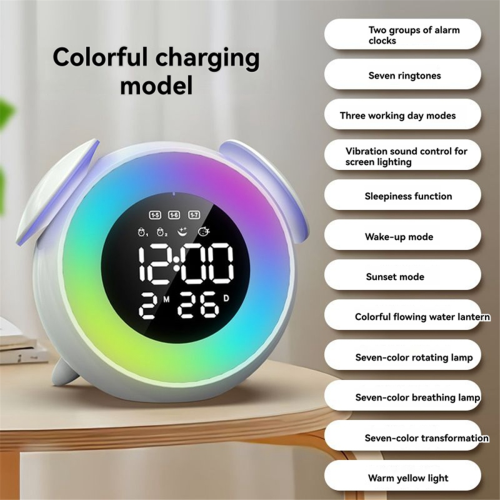 Alarm Clock with Sunrise Sunset Light Colorful Atmosphere 2
