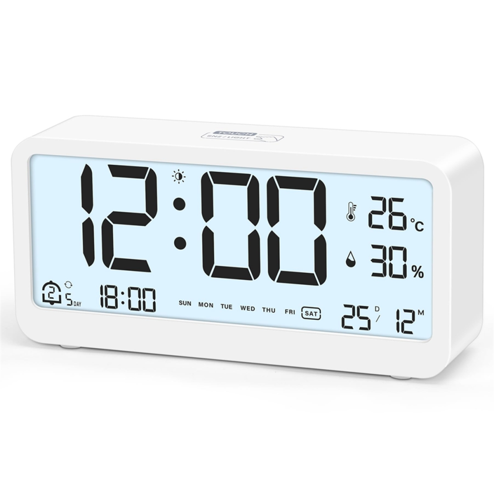Digital Alarm Clock With Large Lcd Display,Loud Ringtone Tlily
