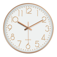 Wall Clock 10 Inch Battery Operated for Living Room Home Office A