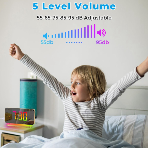 Projection Alarm Clock, Gold 2
