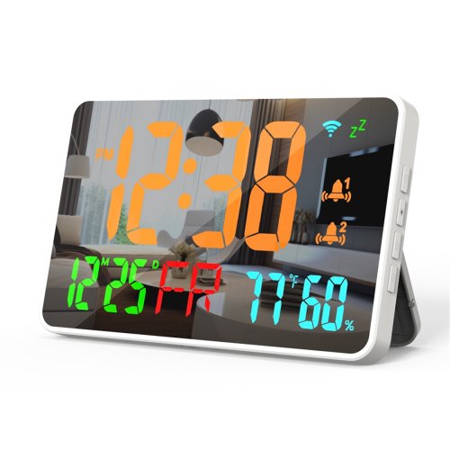 Tuya WiFi LED Clock Calendar Intelligent Thermometer Hygrometer