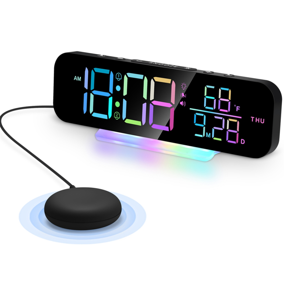 Vibrating Clock With Super Loud Alarm And Bed Shaking Vibrator. Tlily