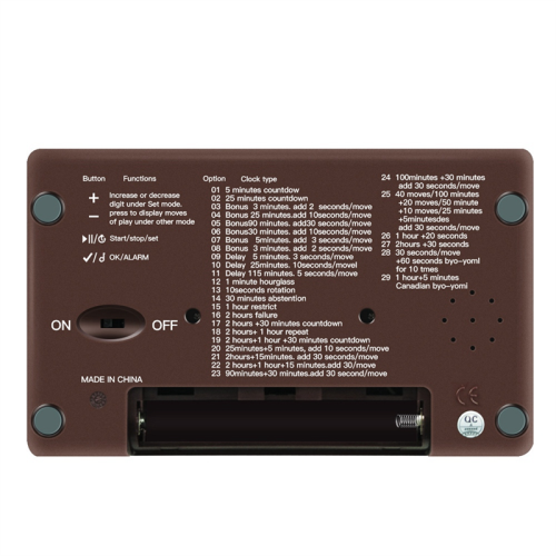 LEAP Schaakklok Geavanceerde digitale timer met 7 Type 38-timing 2