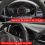 Car Instrument Panel Frame Trim Sticker for RHD Bright Black 4