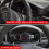 Car Instrument Panel Frame Trim Sticker for RHD Bright Black 7