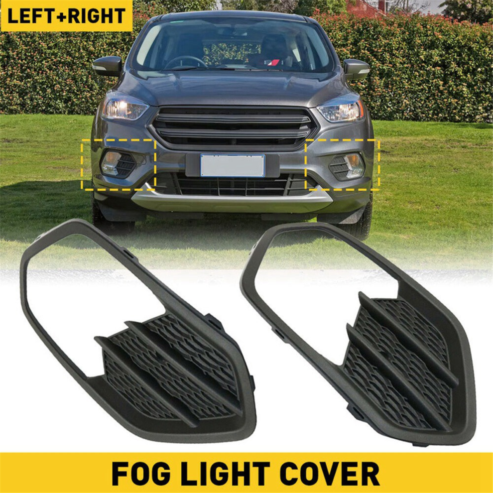 1 Pair Front Bumper Fog Grille Cover F01039178 For 17-19 Light 4851516950329