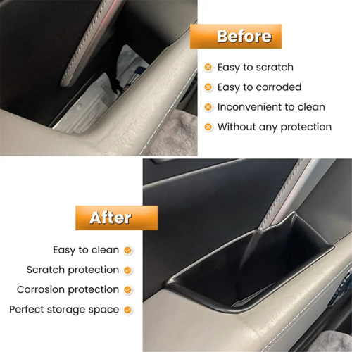 Inner Door Armrest Storage Box Tray for 1