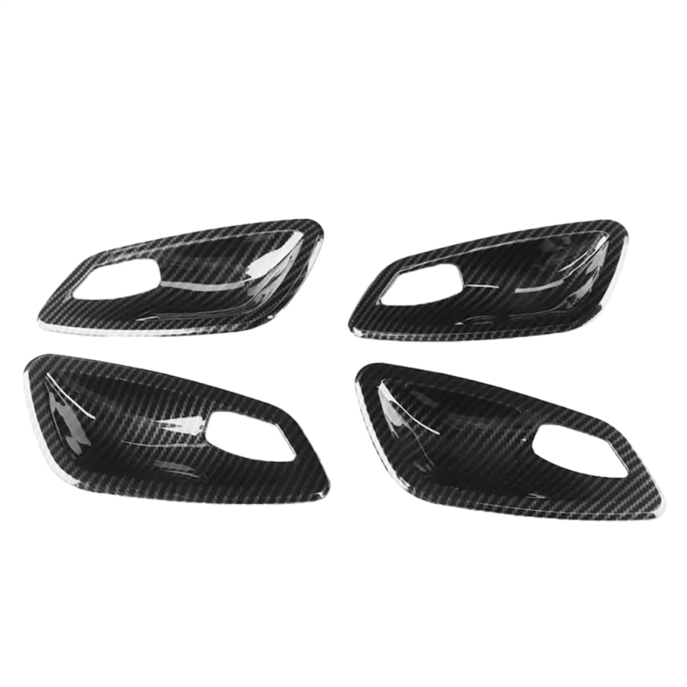 Car Carbon Fiber Texture Interior Door Handle Bowl Trim Cover 4854112107067
