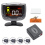 Wireless Parking Sensor Kit LCD Display 4 Radar Probes 65DB Buzzer 9