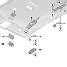 Autoleeslamp afdekframe voor X1 E84 3' E91 2005-2015