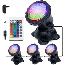 Pond Lighting Underwater Light – Garden Pond Lamp Underwater LED Garden Lighting Pool Lighting Underwater IP68 Waterproof RGB Spot Light