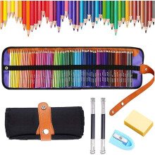 Colouring Pencils Set, 72 Drawing Pencils Art Set, with Roll Canvas Bag, Professional Colour Mixing Painting and Sketching,Drawing Pencils Drawing