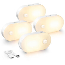 Lyridz Motion Sensor Night Light, 1-20lm Stick On Mini Nightlight