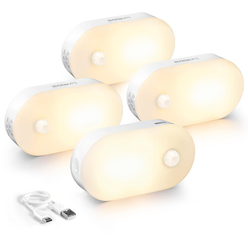 Lyridz Motion Sensor Night Light, 1-20lm Stick On Mini Nightlight