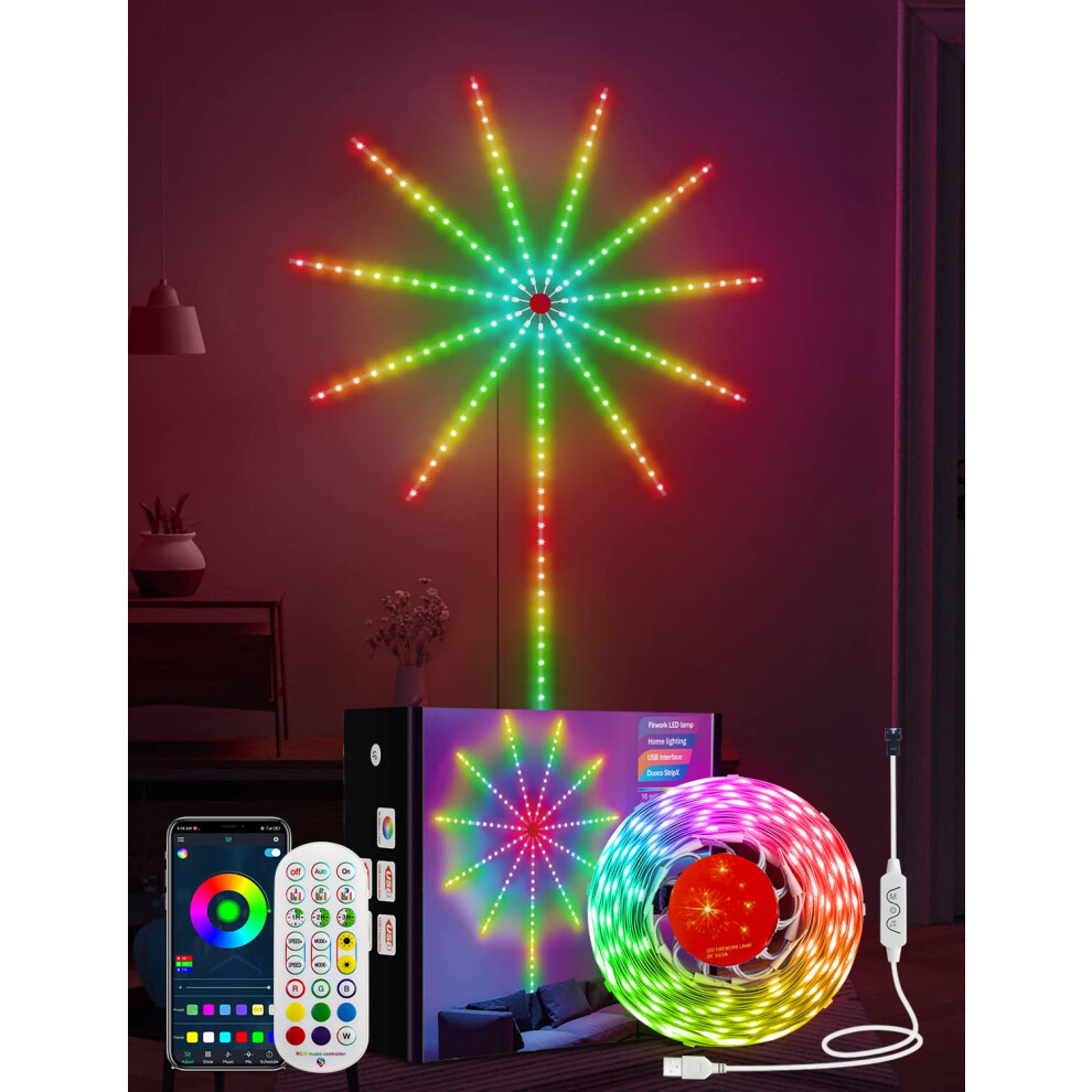 Daymeet Firework LED Lights, Smart Rgbic Dream Color LED Lights For