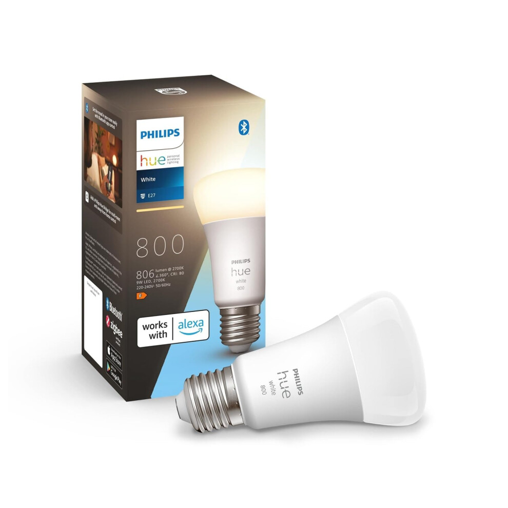 Philips Hue White A60 Smart LED Light Bulb E27 Edison Screw For Home