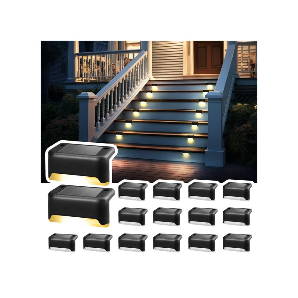 Solpex Solar Deck Lights, 16 Pack Solar Lights Outdoor Garden,