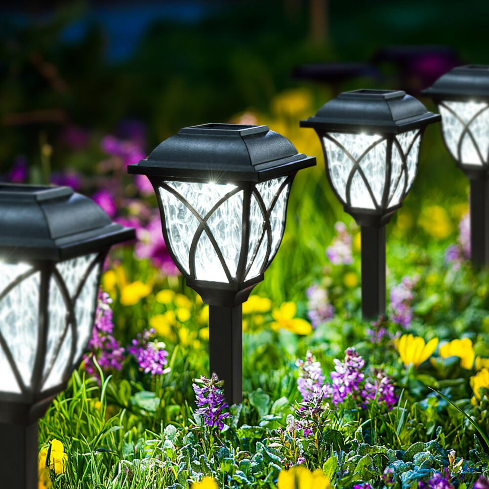 Gigalumi Solar Lights Outdoor Garden, 6 Pack LED Garden Solar Lights