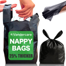 Adult Nappy Bags | 200 Pack | Sanitary Disposable Sacks for