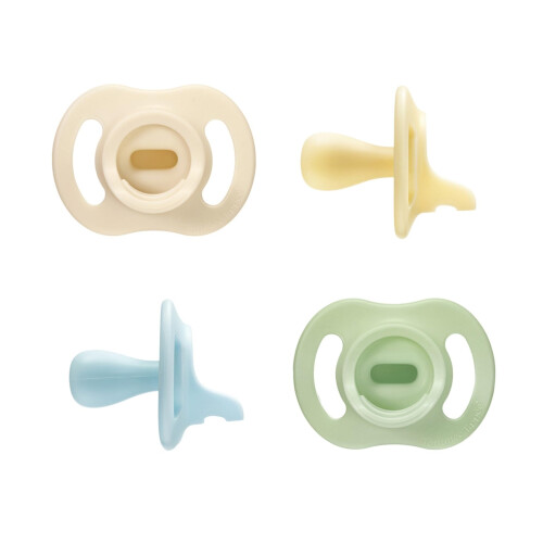 Tommee Tippee Tommee Tippee Ultra-Light StayPut Dummy, 0-6m, 4-Pack, One-P
