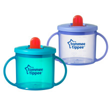 Tommee Tippee Free Flow Trainer Cup with Handles, BPA-Free,