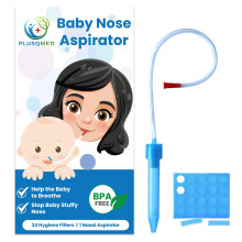 Baby Nasal Aspirator, Mucus Sucker with 24 Hygiene Filters -