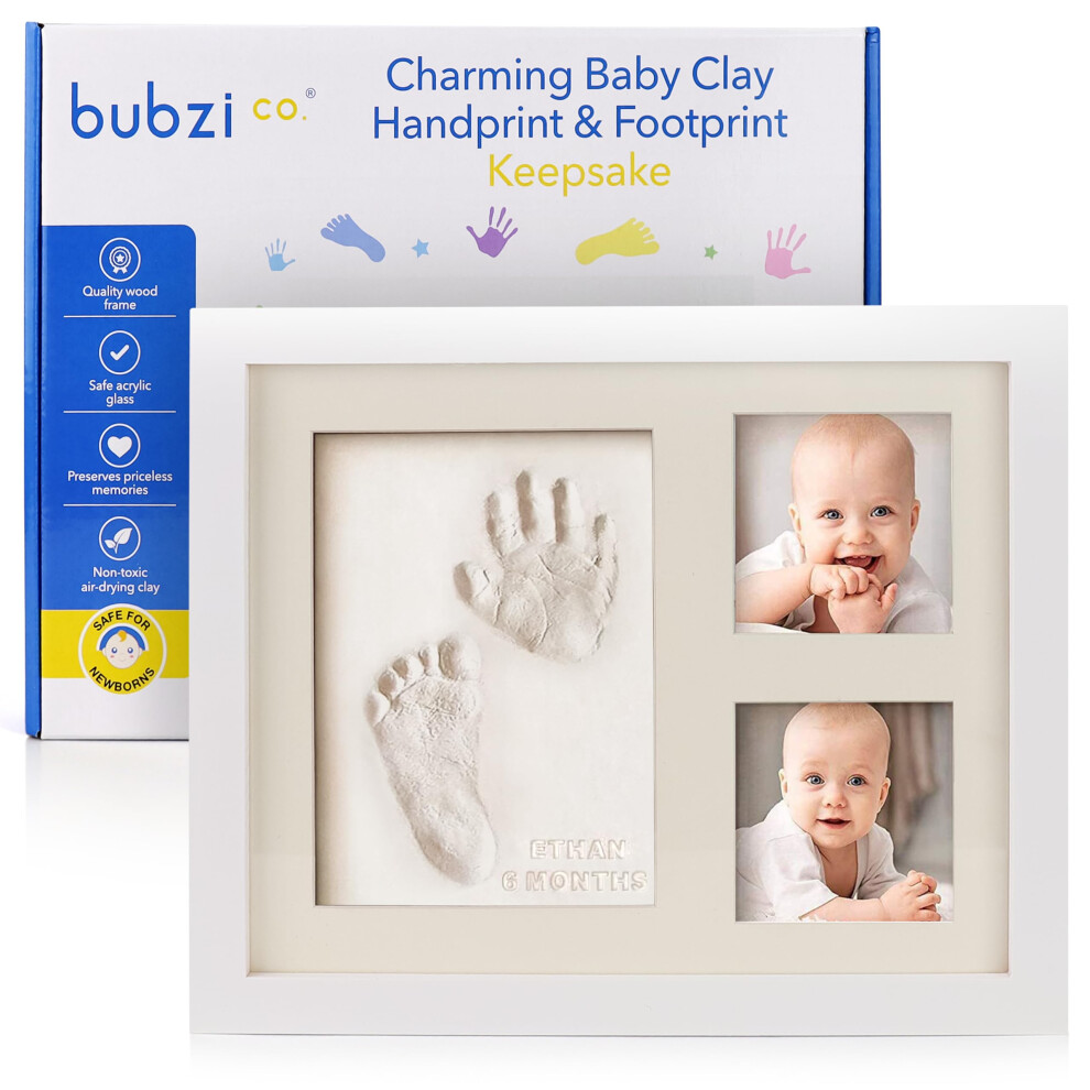Baby Handprint Footprint Makers Kit Keepsake Photo Framed Pi Bubzi Co