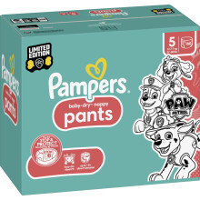 Pampers Baby-Dry Nappy Pants Paw Patrol Edition Size 5, 160
